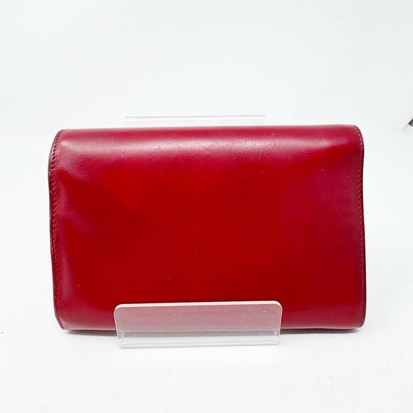 PRADA | AUTHENTIC Red Wallet Silver Hardware with Box Included - Picture 7 of 11